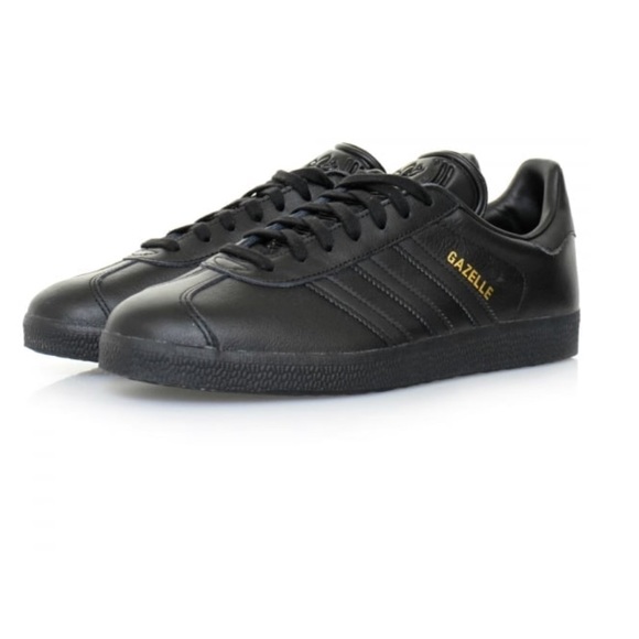 adidas gazelle black leather